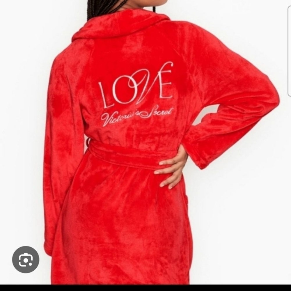 Victoria's Secret Vibrant Red Plush Robe